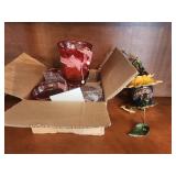 Set of 4 Decorative Glasses w/Candle Holder