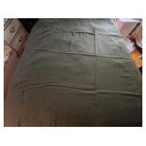 Twin Size Green Wool Blanket