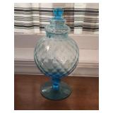 Aqua Blue Apothecary Jar 11