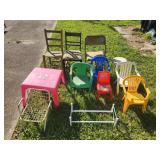 Assortment of Chairs Etc.