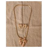 Napier Bow Pendant Necklace and Earrings