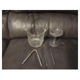 Ice Bucket, Martini Glass, Nutcracker Set