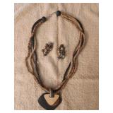 Native American Necklace and Earrings
