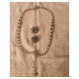 Bead Necklace and Earrings