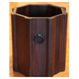 Wooden Octagonal Small Wastebasket