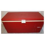 Vintage Red Large Igloo Cooler