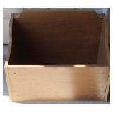 Vintage Wooden Record Box