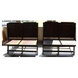 Set of 20th Century Folding Double Theater Seats