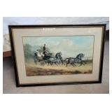 Framed Print Carriage & Horses