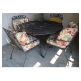 Metal Outdoor Patio Table & 4 Chairs