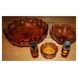 Vintage Amber Glass Collection