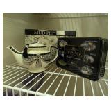 Mud Pie Teapot & Tea Bag Tin Keeper