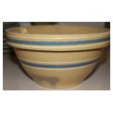 Antique Yellow Ware Batter Bowl No. 8