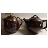 Vintage Ceramic Oven Proof & McCoy Brown Tea Pots