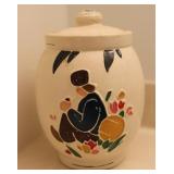 Vintage McCoy Tulips Cookie Jar w/ Lid