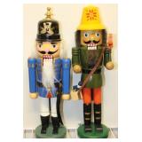 2pc. 14" Tall Wooden Nutcrackers