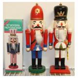 3pc. 10" & 14" Wooden Nutcracker Collection