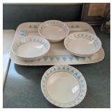 Hartstone, Sabta Fe Tray & 4 Bowls