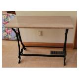 Cast Iron Sewing Machine Base w/ Marble Top