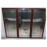 Vintage 3pc. Beveled Glass Wall Hanging Mirror Set