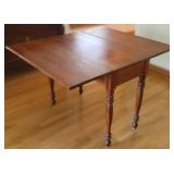 Vintage Spindle Legged Drop Leaf Dining Table