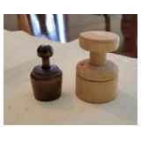 Wood Biscuit Cutter & Butter Mold