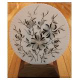 Vtg Monax Petalware Hand Painted Plate on Stand
