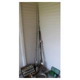 Collection of Fishing Poles & Tackle Boxes #2
