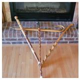 5 Wooden Walking Sticks