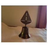 Brass Bell w/ Sailboat