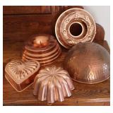 Copper Wall Hanging Jello Mold Collection