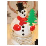 Vintage Royalite Royal Light Up Table Top Snowman