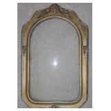 Antique Bubble Glass Gilded Frame