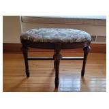 Oval Carved Leg Stool
