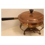 Vintage Tagus Portugal Brass/ Copper Chafing Dish
