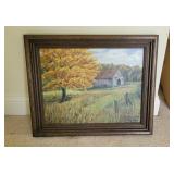 Framed Original Oil Painting on Canvas