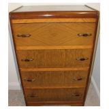 Vintage Waterfall 4 Drawer Dresser
