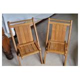 Peerless Folding Wooden Chairs - Child