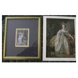 Vintage French Style Prints (One Framed)