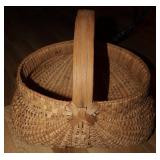 Artisan Crafted Signed Egg Buttocks Basket