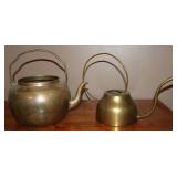 Brass Tea Kettle and Watering Can Set