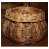 Nancy Conseen Signed Artisan Lidded Basket