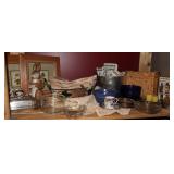Assorted Decorative Tableware & Decor Items