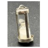 Sterling Silver Miniature Hourglass - 1.7g