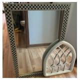 Decorative Mirrors w/Checkered & Arch Designs