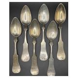 Set of Six Sterling Silver Spoons - 121.9g