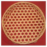 Vintage Artisan Hexagon Woven Basket
