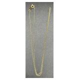 14K Gold Chain Necklace - .6g