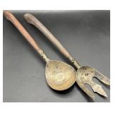 Sterling Utensils with Wood Handles
