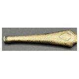 Sterling Silver Knife Handle with Embossed Shield